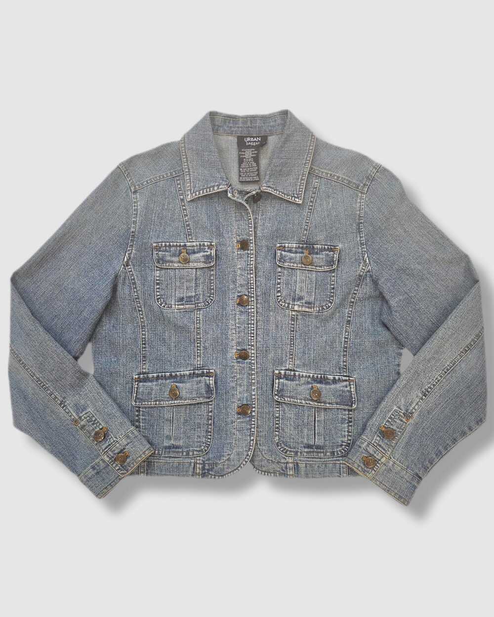Vintage Y2K denim jacket, Urban Haggar, light denim, Size 10